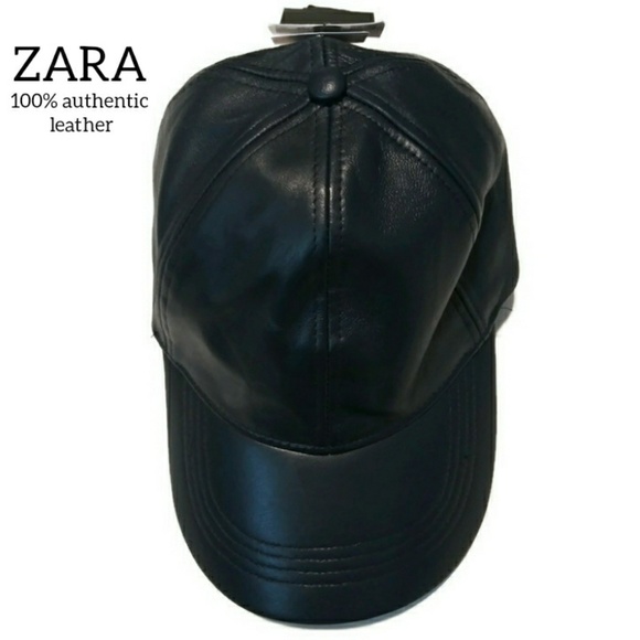 Zara Men Authentic Leather Hat 